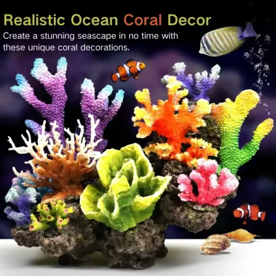 Complete coral tree decor kit for aquarium landscapes (1) A vivid, ready-to-use decoration kit that instantly transforms any tank into a vibrant aquatic scene—safe, stylish, and easy to sell.
