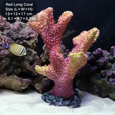 Resin aquarium ornaments safe and stable (5) Durable artificial coral decoration for long term use