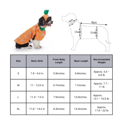 Oem Pumpkin Halloween Dog Costume
