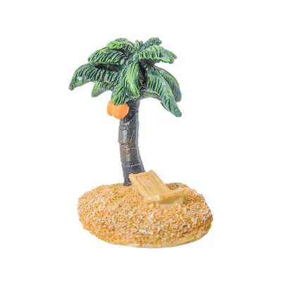 Miniature Mediterranean-style palm tree for fish tank