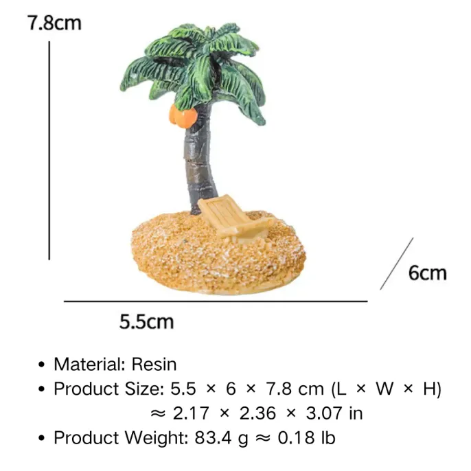 Underwater tropical decor for aquascaping displays
