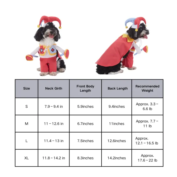 Red Clown Cosplay Pet Costume Red Clown Cosplay Pet Costume