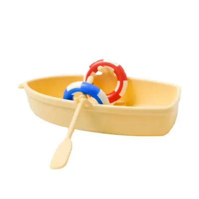 Floating mini boat for aquarium surface decor (7) PVC material fish tank decoration boat model