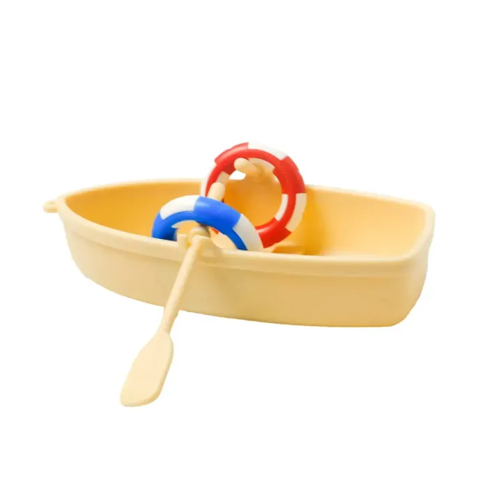Floating mini boat for aquarium surface decor (7) PVC material fish tank decoration boat model