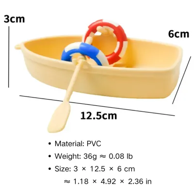 Floating mini boat for aquarium surface decor (1) Creative floating boat ornament for aquascaping