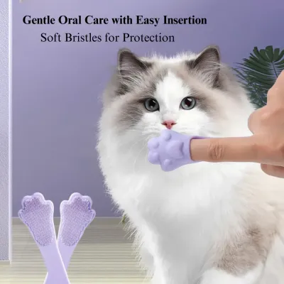 silicone pet brush pet dental brush