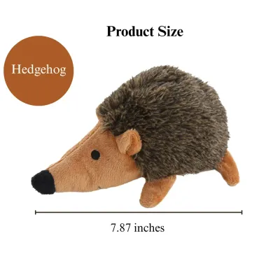 plush dog chew toy hedgehog shape pet toy