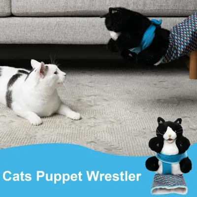 cat wrestling glove safe cat interactive toy