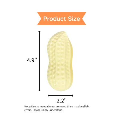 Interactive Peanut Shaped Squeaky Dog Chew Toy