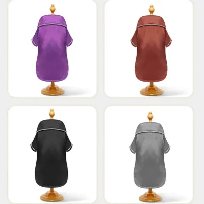 dog clothes pajamas (6) Non-stretch material offers a structured and secure fit, making it suitable for a wide range of dog breeds and body types.
