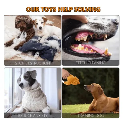 Roast Chicken Plush Squeaky Stuffed Chew Toy for Dogs