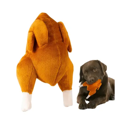 Roast Chicken Plush Squeaky Stuffed Chew Toy for Dogs Roast Chicken Plush Squeaky Stuffed Chew Toy for Dogs