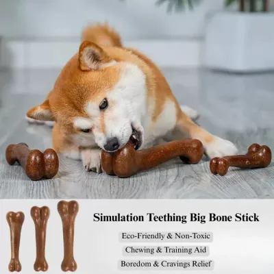 chewing bone for puppies dog plaque removal toy