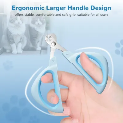 Professional Cat Claw Clipper with Safe Positioning Hole ergonomic handle Professional Cat Claw Clipper with Safe Positioning Hole