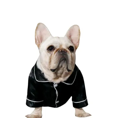 dog clothes pajamas (5) Constructed from lightweight, breathable fabric to provide comfort in all seasons, ideal for indoor lounging and rest.