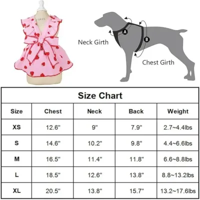 Ideal for pet stores and boutiques, this cute cotton dress is a must-have for small breed collections.