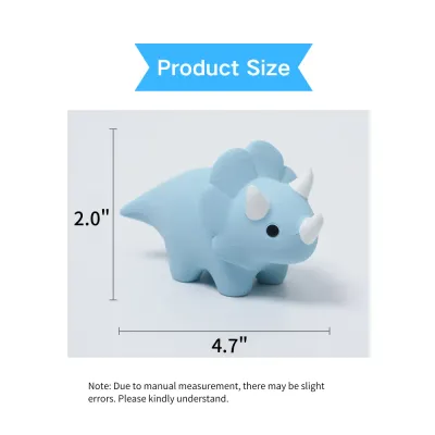 Latex Blue Dinosaur Design Squeaky Chew Toy for Dogs size Latex Green Dinosaur Design Squeaky Chew Toy for Dogs