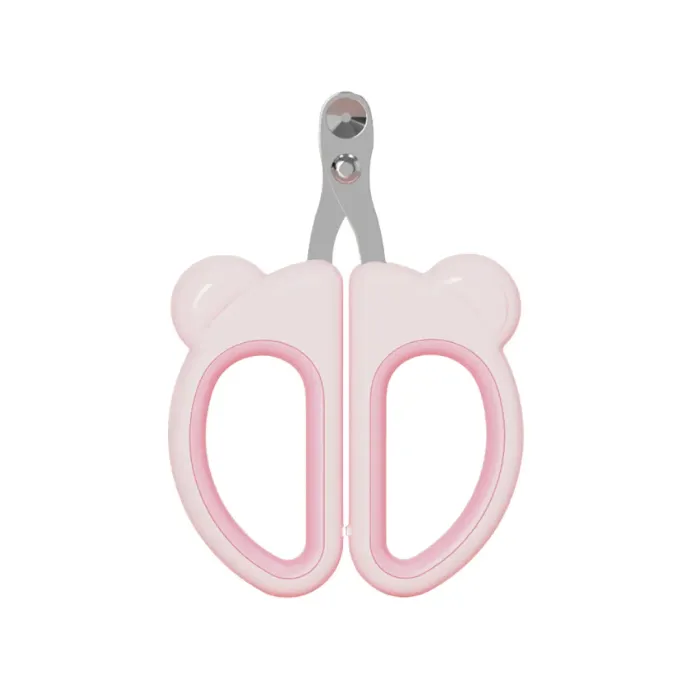 Cute Bear Design Cat Claw Clipper with Safe Positioning Hole pink Cute Bear Design Cat Claw Clipper with Safe Positioning Hole