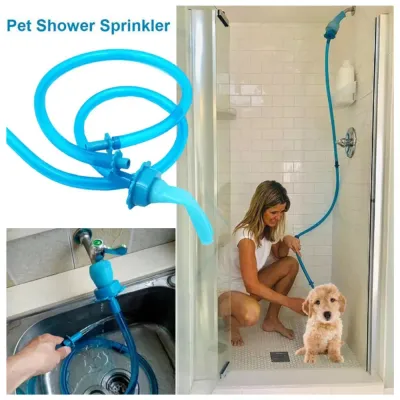 1pc Silicone Connector Shower Hose for Pet Bathing easy to use 1PC Silicone Connector Shower Hose for Pet Bathing
