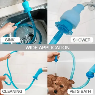 1pc Silicone Connector Shower Hose for Pet Bathing wide application 1PC Silicone Connector Shower Hose for Pet Bathing