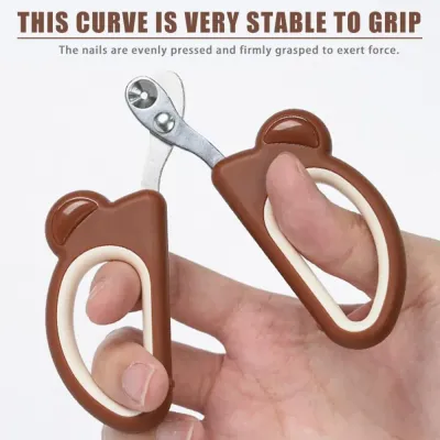 Cute Bear Design Cat Claw Clipper with Safe Positioning Hole ergonomic design Cute Bear Design Cat Claw Clipper with Safe Positioning Hole
