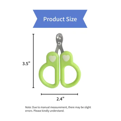 1PC Safe Pet Nail Clipper with Heart Decor size 1PC Safe Pet Nail Clipper with Heart Decor