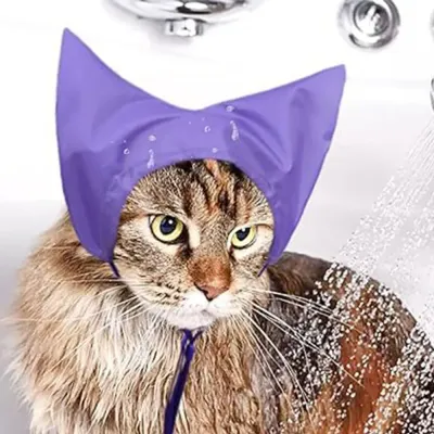 Cat Bath Cap Cat Bath Cap