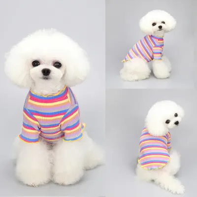 dog clothes dresses (9) "Stretchable, comfortable long sleeve pet shirt ideal for layering or casual wear in any season."