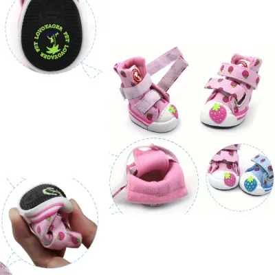 Pet Shoes (6) "Winter dog shoes with secure fit and weatherproof material for small dogs."