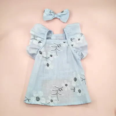 "Matching pet clothing set for small dogs and cats with soft fabric and cute details."