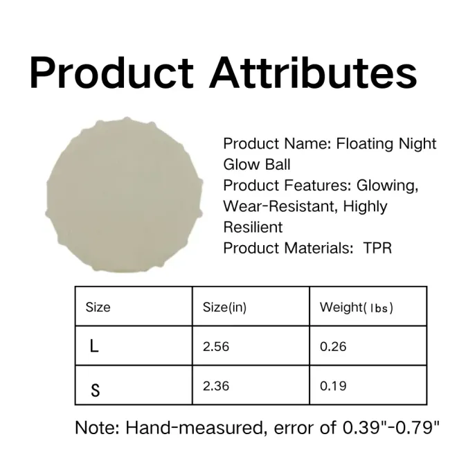 Glow Ball Size