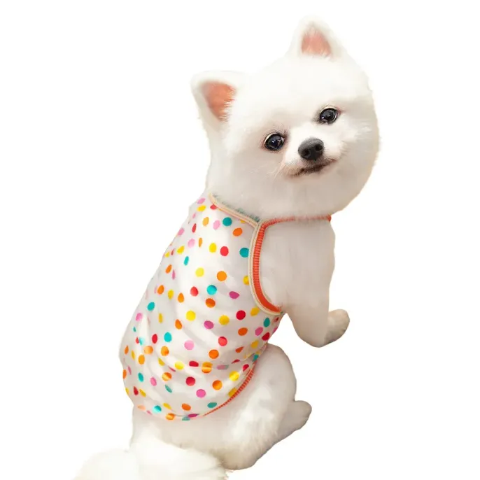 "Breathable pet camisole vest – provides sun protection for dogs and cats in warm weather."