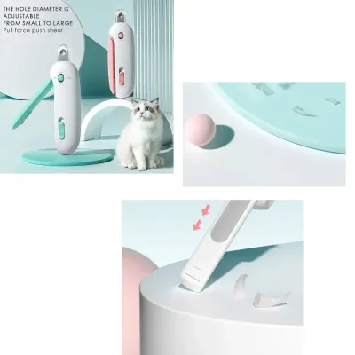 cat nail grinder (2) "Wholesale cat and dog nail clippers – adjustable blade design for multi-breed use."