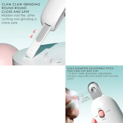 nail grinder for cats (1) "Contemporary pet grooming clipper with round blade – lightweight, compact, and retail-ready."