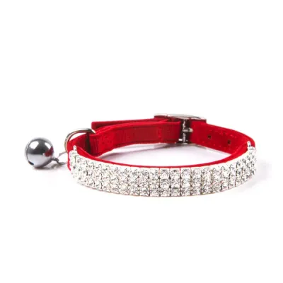 red color cat collar