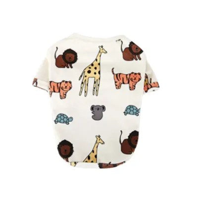 Lion Print Cute Dog T-shirt Lion Print Cute Dog T-shirt