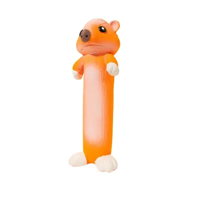 Pet Squeaky Chew Toy Orange