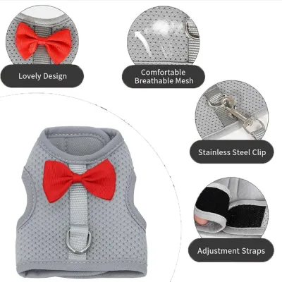 Grey Harness Collar