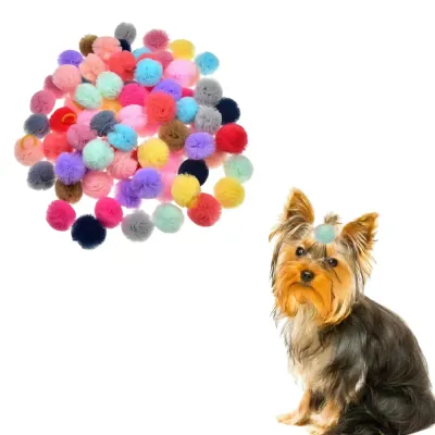 Cute Mesh Ball Pet Hair Accessory