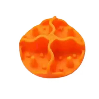 silicone slow feeder-orange