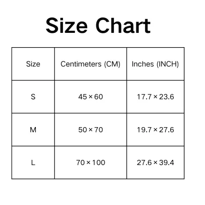 Size Chart Size Chart