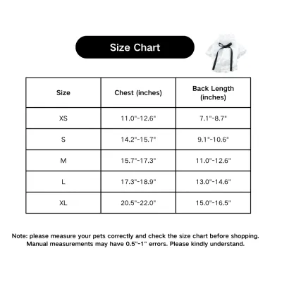 Peal Decor Ruffle Collar Princess Breathable Pullover for Birthday Party Wedding Puppy Tank Top Tee (White, Medium)