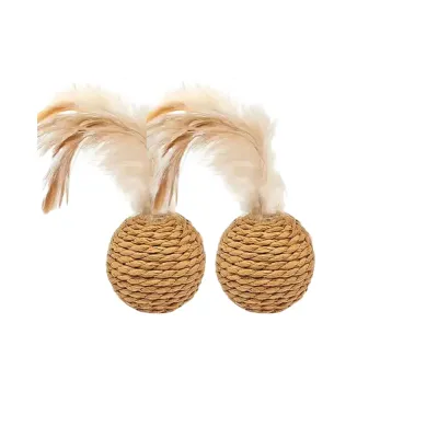 rattan cat ball