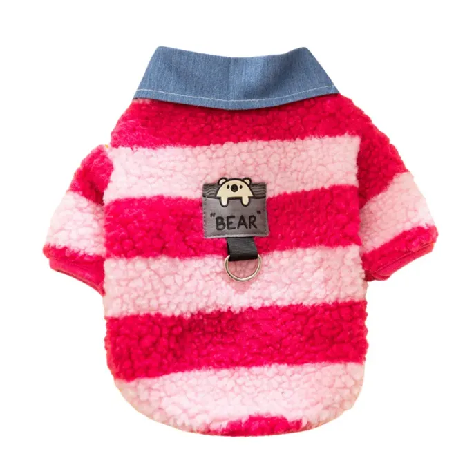 Cute Dog Striped Shirt Cute Dog Striped Shirt