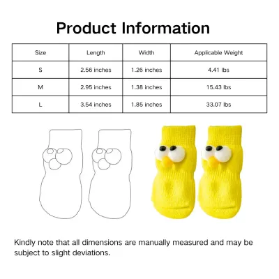Pet Paw Socks size Pet Paw Socks size
