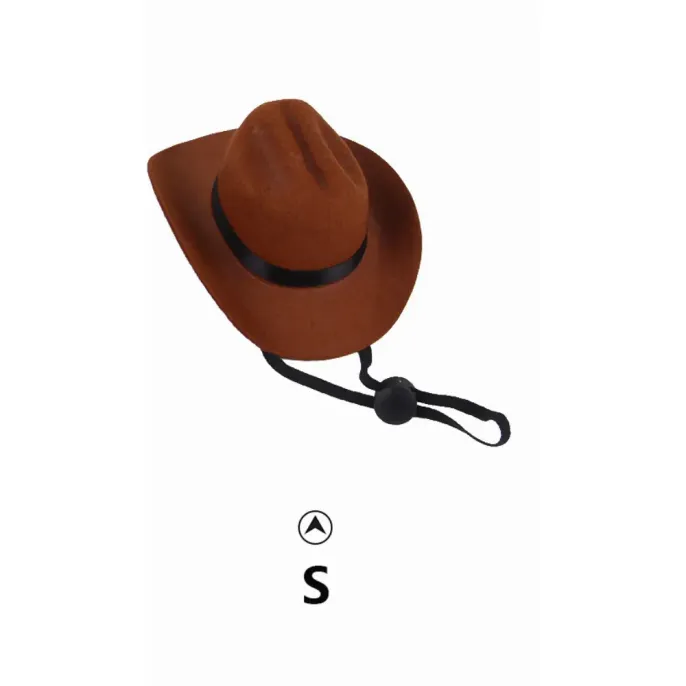 Western Cowboy Hat for Dogs Perfect Pet Cosplay Accessory