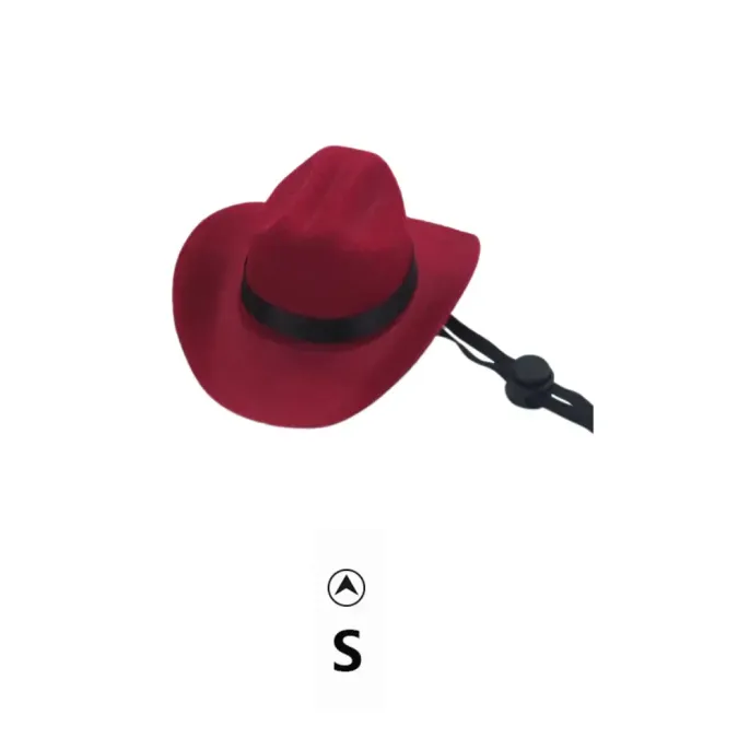 Western Cowboy Hat for Dogs Perfect Pet Cosplay Accessory