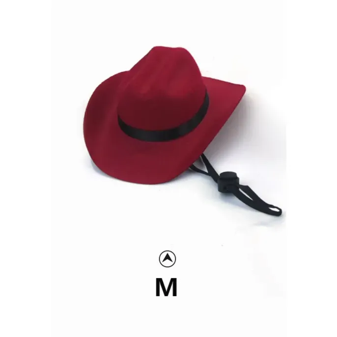Western Cowboy Hat for Dogs Perfect Pet Cosplay Accessory