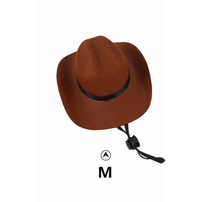 Western Cowboy Hat for Dogs Perfect Pet Cosplay Accessory