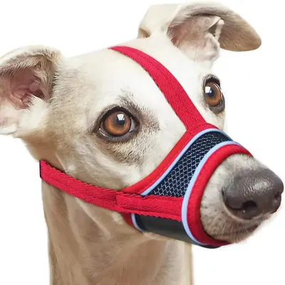 Reflective Soft Nylon Dog Muzzle